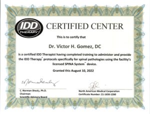 Dr Gomez certification